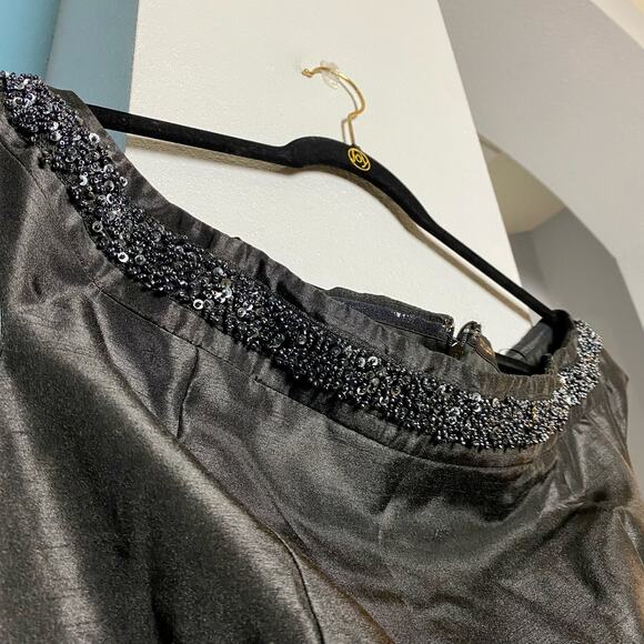 Melrose Social Black Beaded Neckline Cocktail Dress size 14 NWT - Picture 15 of 16